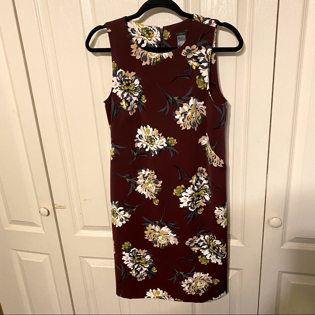 Ann Taylor Floral Midi Dress